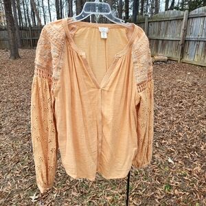Orange Boho top